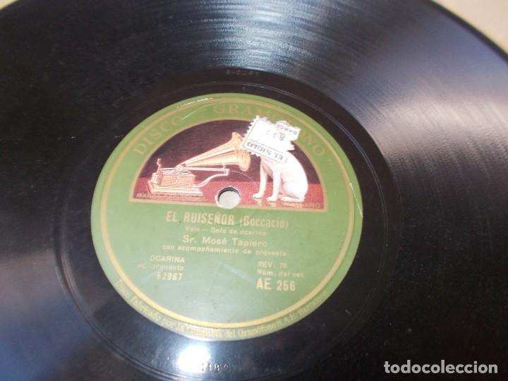 Discos de pizarra: MOS&Eacute; TAPIERO El Ruise&ntilde;or / La Paloma - Foto 5
