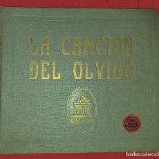 Dischi in gommalacca: ÁLBUM COMPLETO, 4 DISCOS DE PIZARRA - LA CANCIÓN DEL OLVIDO. Lote 311533523