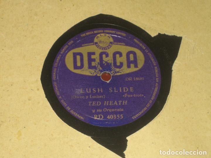 Discos de pizarra: TED HEATH - LUSH SLIDE - VIVA VERRELL - Foto 1