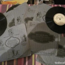 Discos de pizarra: LOTE 8 DISCOS DE PIZARRA 78 RPM RECORD BLENK FOR HOME RECORDING RCA VICTOR USA DISCOS DE 16 CTMS. Lote 312688998