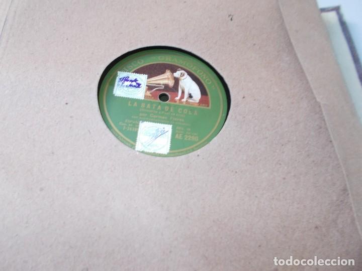 Discos de pizarra: CARMEN FLORES La bata de cola / Gitana, Gitana - Foto 1