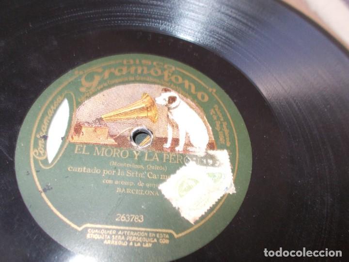 Discos de pizarra: CARMEN FLORES El moro y la Perchelera / Auras de Espa&ntilde;a - Foto 3