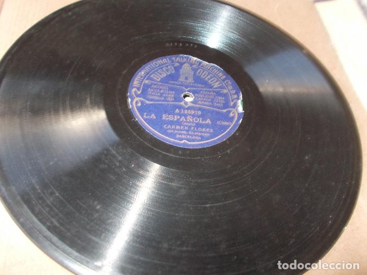 Discos de pizarra: CARMEN FLORES La espa&ntilde;ola / La celosa - Foto 2