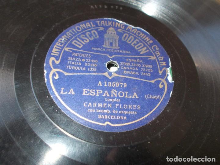 Discos de pizarra: CARMEN FLORES La espa&ntilde;ola / La celosa - Foto 3