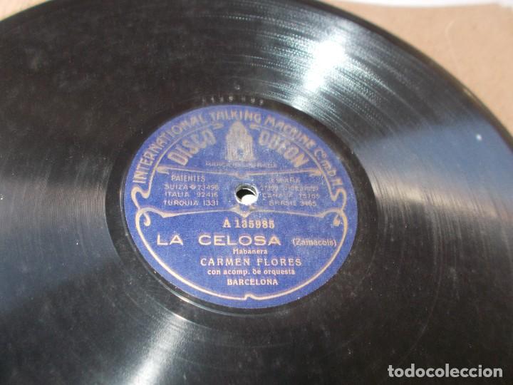 Discos de pizarra: CARMEN FLORES La espa&ntilde;ola / La celosa - Foto 5