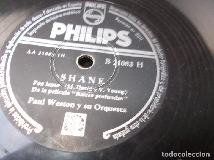 Discos de pizarra: PAUL WESTON Y ORQUESTA Shane / Gigi - Foto 4