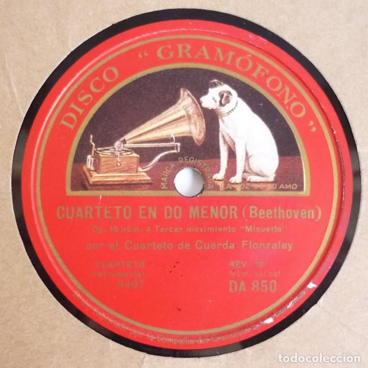 Discos de pizarra: Disco de pizarra Cuarteto en do menor y en fa mayor Beethoven - Foto 1