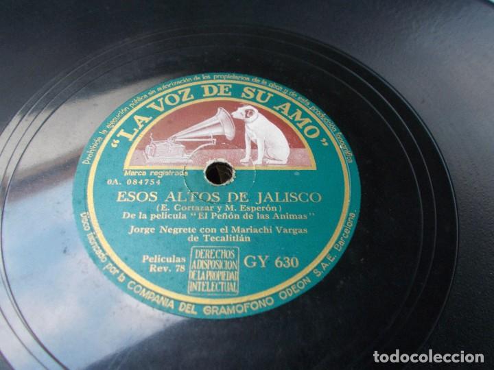Discos de pizarra: JORGE NEGRETE Esos altos de Jalisco / Yo soy Mexicano - Foto 4