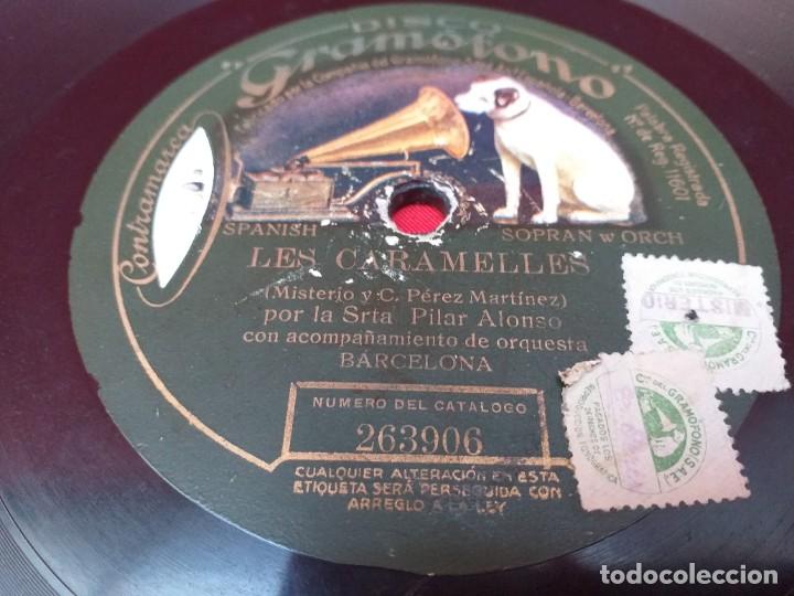 Discos de pizarra: DISCO DE PIZARRA - LES CARAMELLES - LA FORNERA DE LA RONDA - Foto 2
