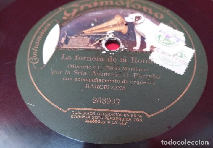 Discos de pizarra: DISCO DE PIZARRA - LES CARAMELLES - LA FORNERA DE LA RONDA - Foto 4