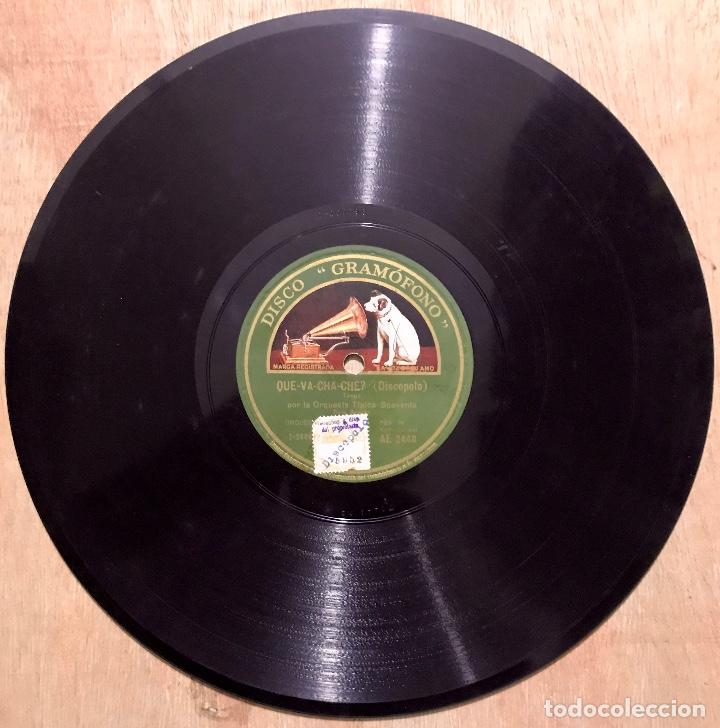 Discos de pizarra: DISCO PIZARRA GRAMOFONO. QUE-VA-CHA-CHA (TANGO) - CARNAVAL (TANGO) - Foto 3