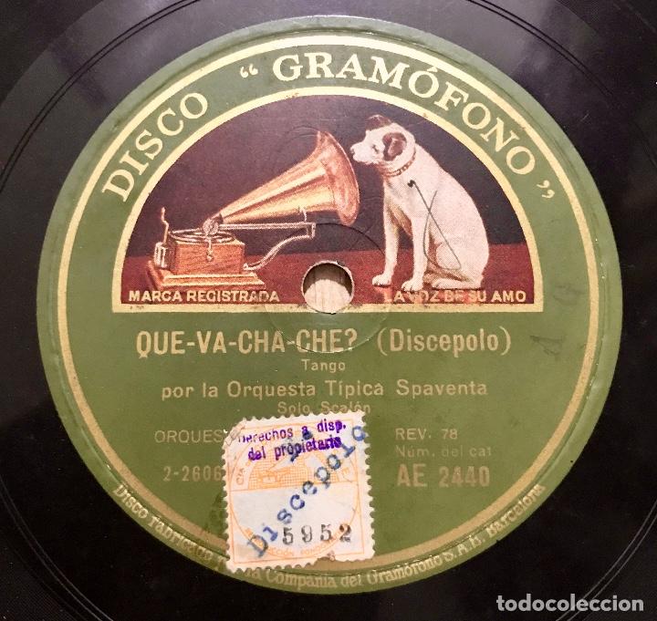 Discos de pizarra: DISCO PIZARRA GRAMOFONO. QUE-VA-CHA-CHA (TANGO) - CARNAVAL (TANGO) - Foto 4