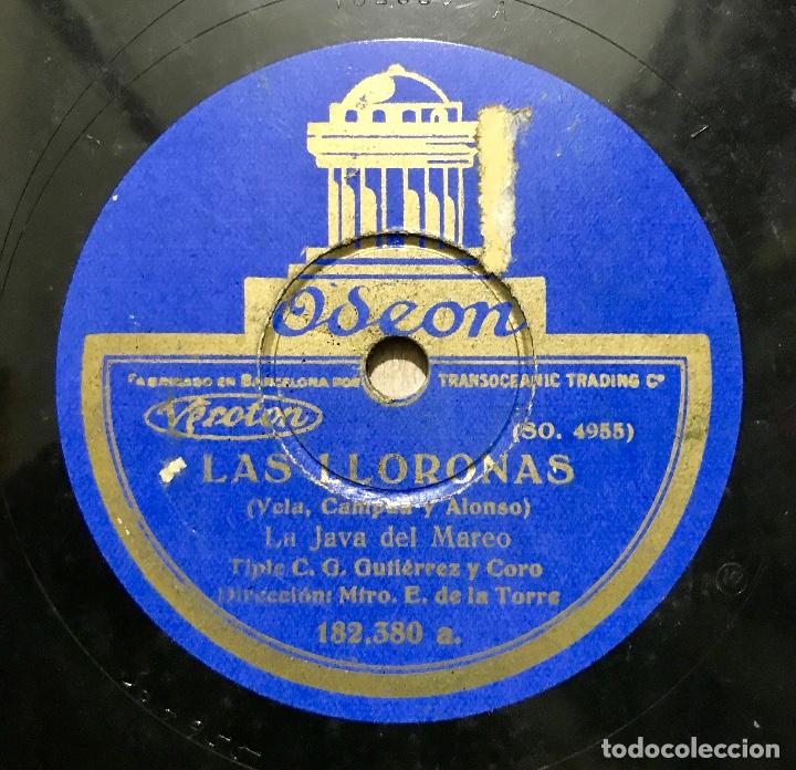 Discos de pizarra: DISCO PIZARRA GRAMOFONO. LAS LLORONAS (LA JAVA DEL MAREO - LAS ENFERMERAS). - Foto 4