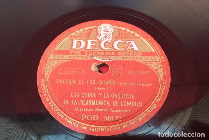 Discos de pizarra: DISCO DE PIZARRA - SINFON&Iacute;A DE LOS SALMOS 5 Y 6 - Foto 2