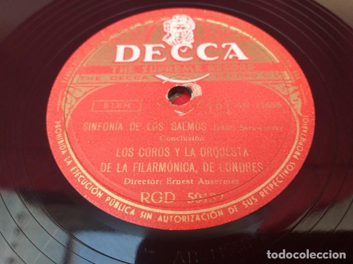 Discos de pizarra: DISCO DE PIZARRA - SINFON&Iacute;A DE LOS SALMOS 5 Y 6 - Foto 4