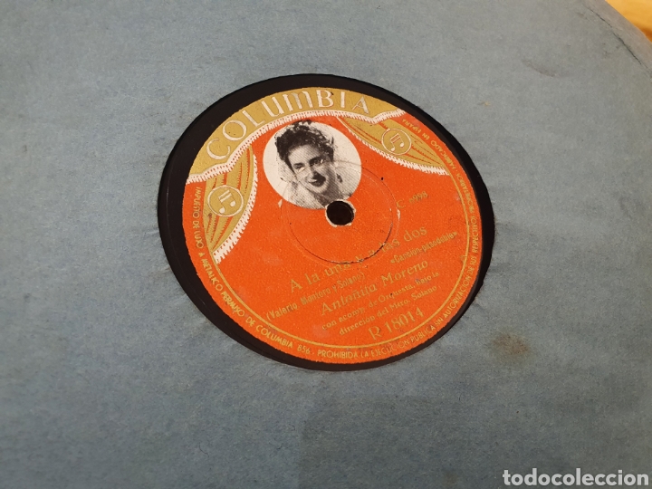 Discos de pizarra: ANTO&Ntilde;ITA MORENO 78 RPM - Foto 2