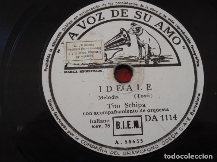 Discos de pizarra: DISCO DE PIZARRA TITO SCHIPA MARECHIARE Y IDEALE - Foto 2