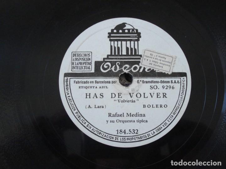 Discos de pizarra: DISCO DE PIZARRA HAS DE VOLVER Y LAMENTO BORLNCANO - Foto 2