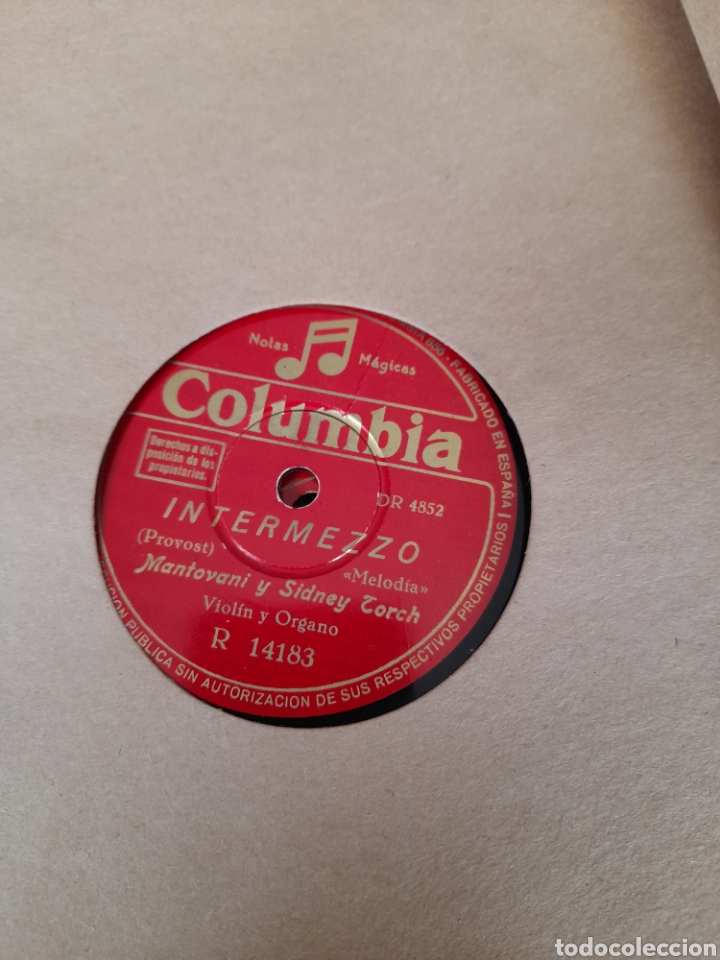 Discos de pizarra: Antiguo disco de pizarra, Intermezzo y Cerca del tranquilo lago, a estrenar - Foto 2