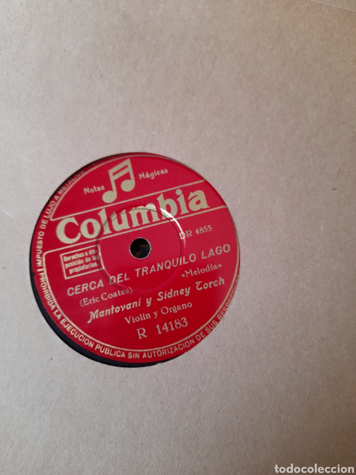 Discos de pizarra: Antiguo disco de pizarra, Intermezzo y Cerca del tranquilo lago, a estrenar - Foto 1