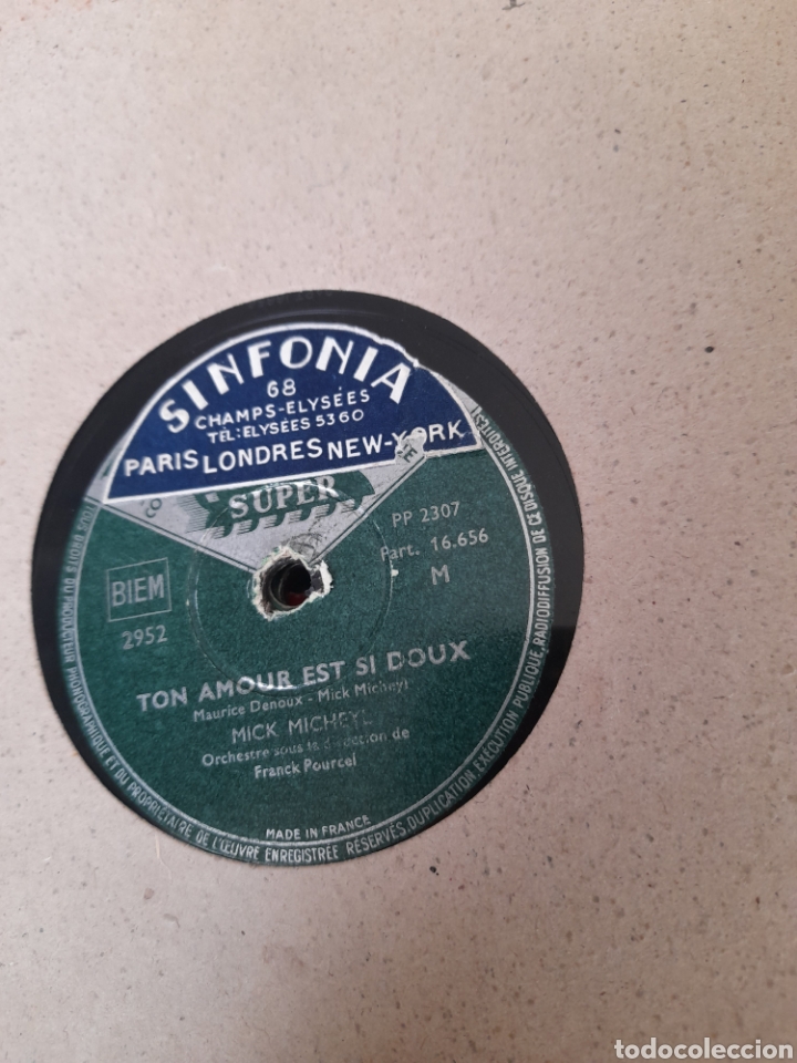 Discos de pizarra: Lote de 7 antiguos discos de pizarra, - Foto 1