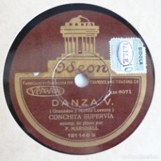 Discos de pizarra: DISCO PIZARRA, 30 CM DIÁMETRO, DANZA V, GRANADA, CONCHITA SUPERVIA. Lote 316280213