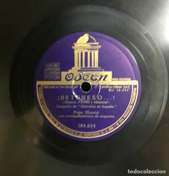 Discos de pizarra: PEPE BLANCO, GARROTIN DEL &ldquo; METRO&rdquo;/ BETUNERO - Foto 2