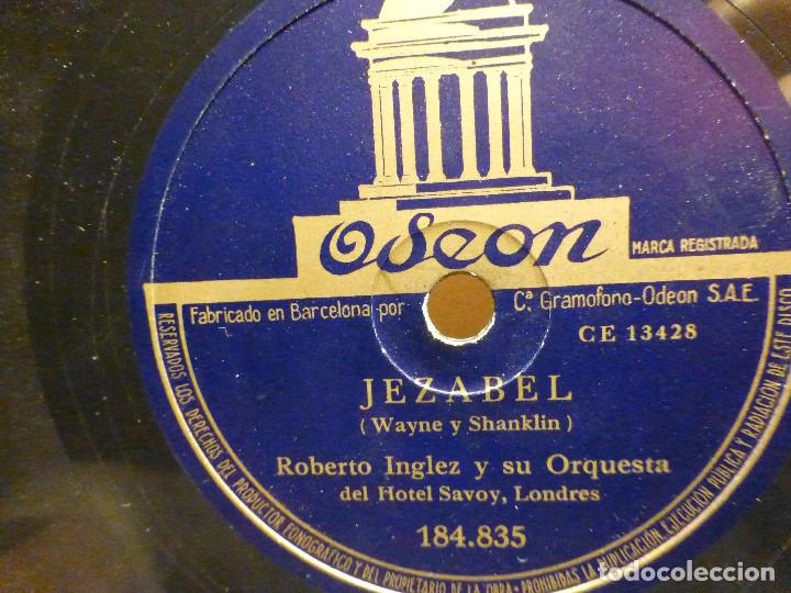 Discos de pizarra: Pizarra Odeon 184.835 - Jezabel - Pernambuco - Roberto Inglez - Foto 1