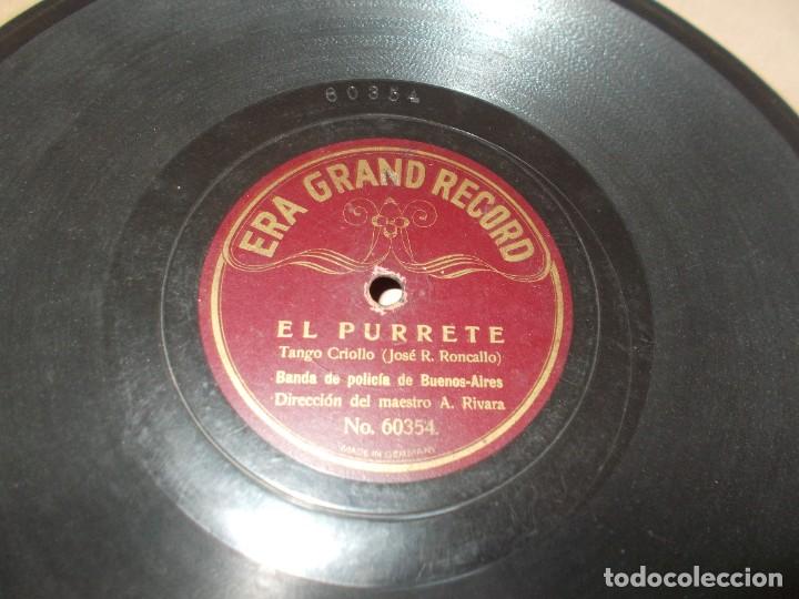 Discos de pizarra: BANDA DE LA POLICIA DE BUENOS AIRES El Purrete / La Morocha - Foto 2