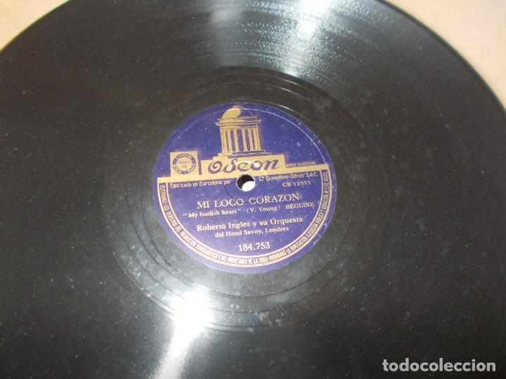Discos de pizarra: ROBERTO INGLEZ Y SU ORQUESTA Tab&uacute; / Un Lugar en el Sol - Foto 2