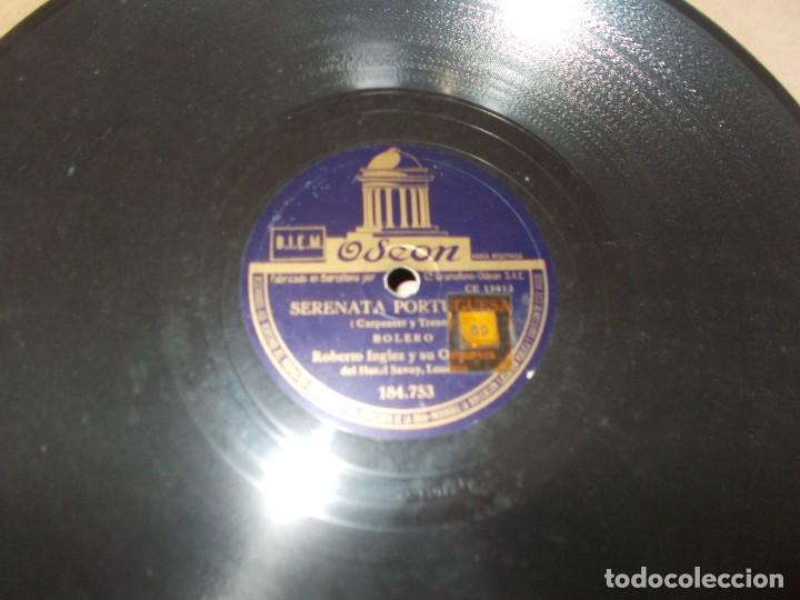 Discos de pizarra: ROBERTO INGLEZ Y SU ORQUESTA Tab&uacute; / Un Lugar en el Sol - Foto 3