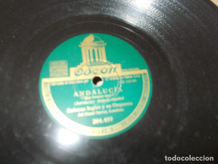 Discos de pizarra: ROBERTO INGLEZ Y SU ORQUESTA Morocco / Andaluc&iacute;a - Foto 2