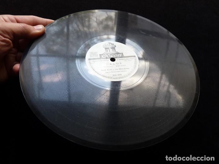 Discos de pizarra: RA&Uacute;L ABRIL Y SUS MELODIANS. CELOS. SOMBRA DE REBECA. ODEON 203909 - Foto 3