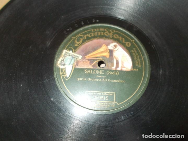 Discos de pizarra: ORQUESTA DEL GRAM&Oacute;FONO Avec le sourire / Salom&eacute; - Foto 3