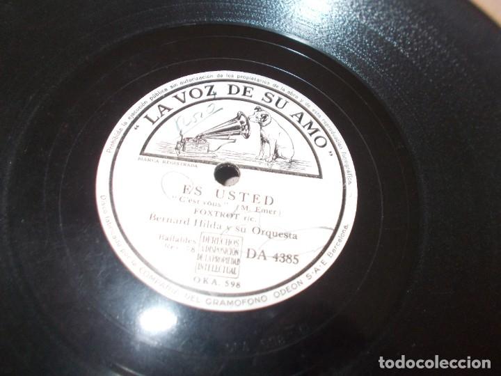 Discos de pizarra: BERNARD HILDA Y SU ORQUESTA Es Usted / Cerca de ti - Foto 2