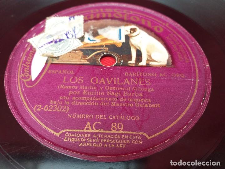 Discos de pizarra: DISCO DE PIZARRA - LOS GAVILANES - Foto 2