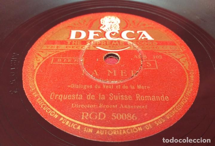Discos de pizarra: DISCO DE PIZARRA - LA MER - DIALOGUE DU VENT ET DE LA MER 5-6 - Foto 2