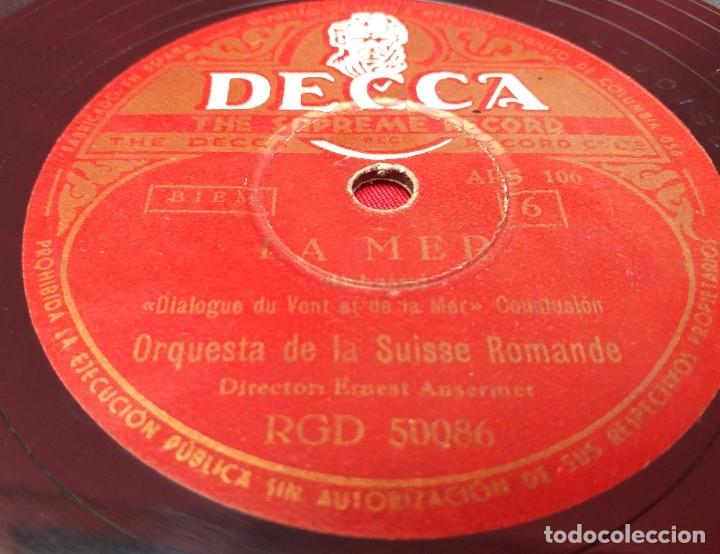 Discos de pizarra: DISCO DE PIZARRA - LA MER - DIALOGUE DU VENT ET DE LA MER 5-6 - Foto 4
