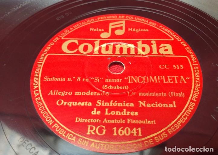 Discos de pizarra: DISCO DE PIZARRA SINFON&Iacute;A N&ordm; 8 EN SI MENOR INCOMPLETA - Foto 4