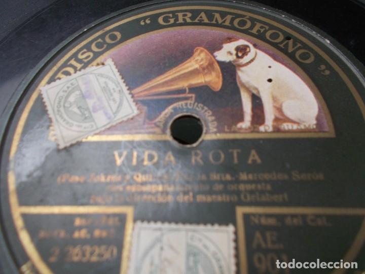 Discos de pizarra: MERCEDES SEROS Vida Rota / El Mosquetero - Foto 4