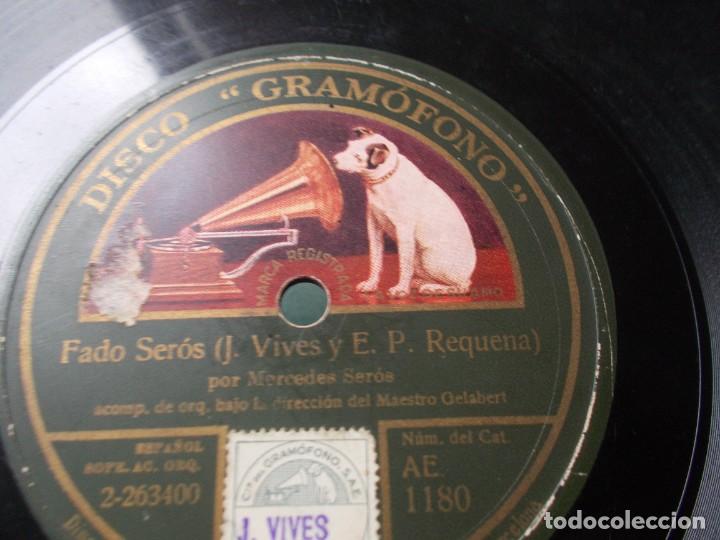 Discos de pizarra: MERCEDES SER&Oacute;S Fado Ser&oacute;s / El reto - Foto 4