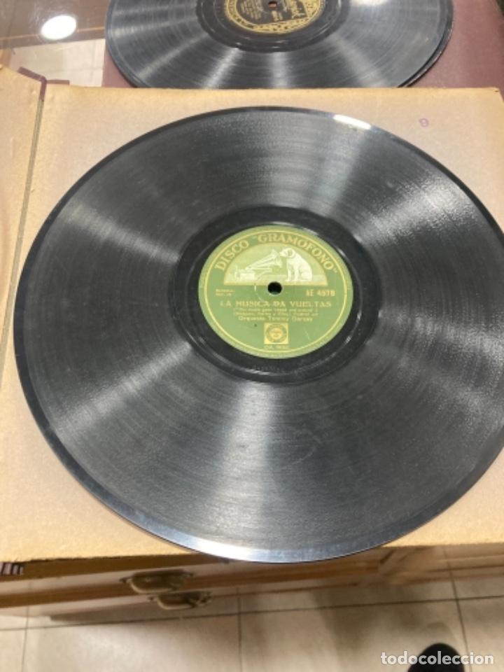 Discos de pizarra: Magnifico disco de pizarra antiguo - Foto 1
