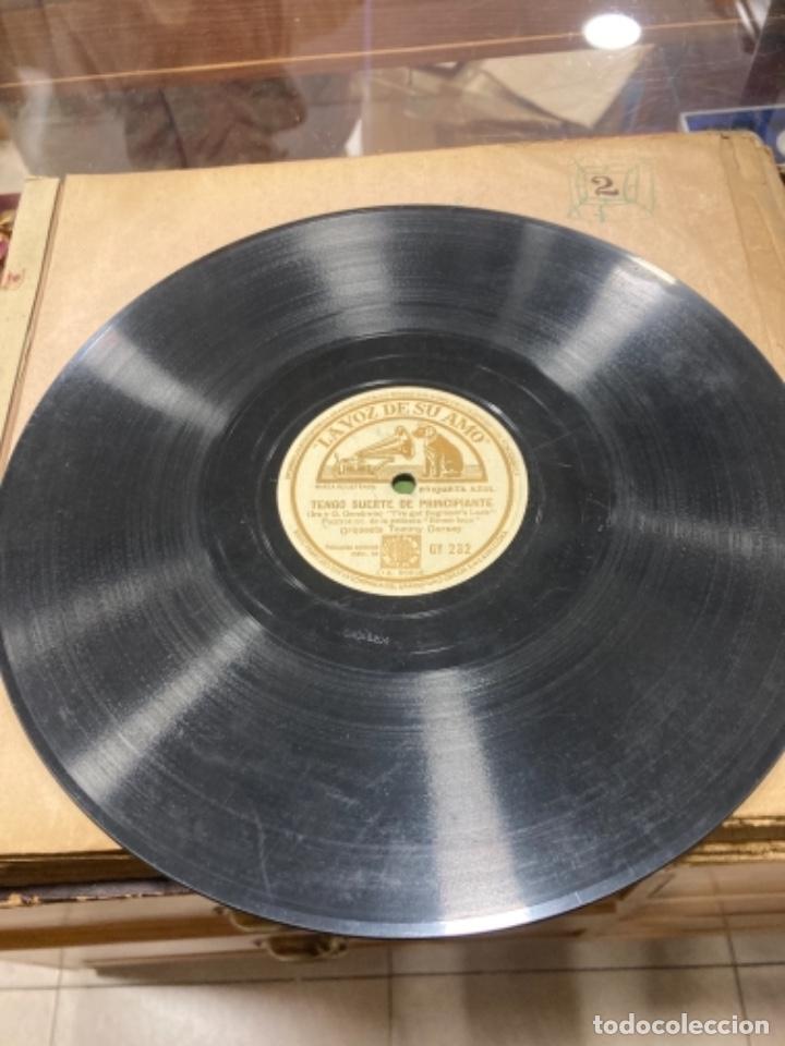 Discos de pizarra: Magnifico disco de pizarra antiguo - Foto 1