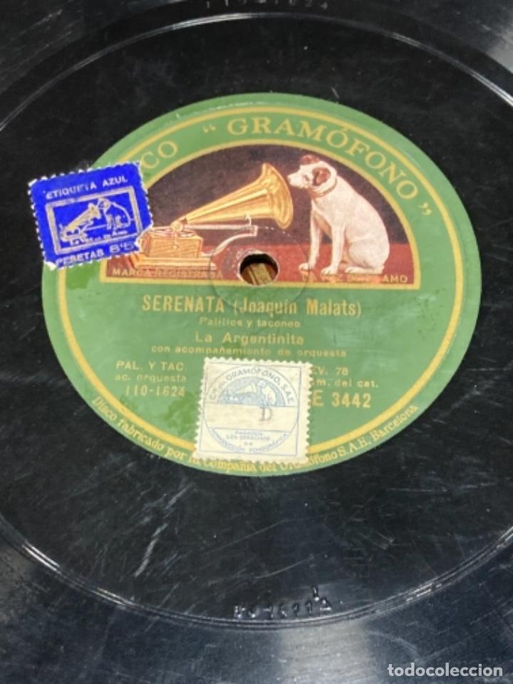 Discos de pizarra: Magnifico disco de pizarra antiguo - Foto 2