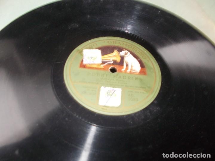 Discos de pizarra: CARMEN FLORES Pobre Madrid / Galbana - Foto 2
