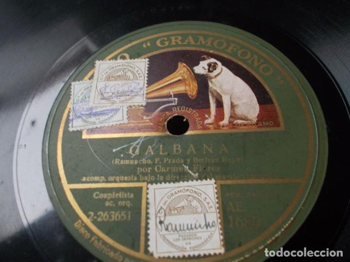 Discos de pizarra: CARMEN FLORES Pobre Madrid / Galbana - Foto 3