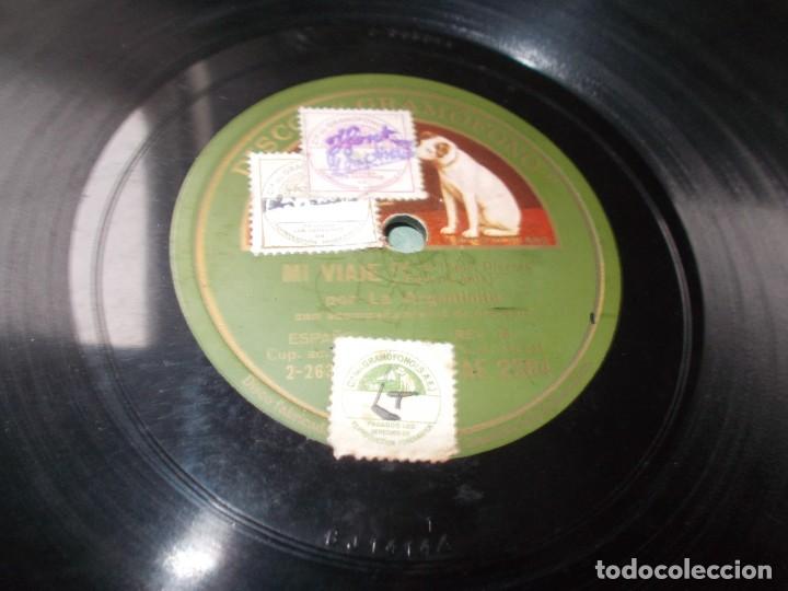 Discos de pizarra: LA ARGENTINITA Mi viaje / El couplet regional - Foto 1