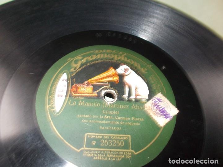 Discos de pizarra: CARMEN FLORES La adivina / La Manolo - Foto 3