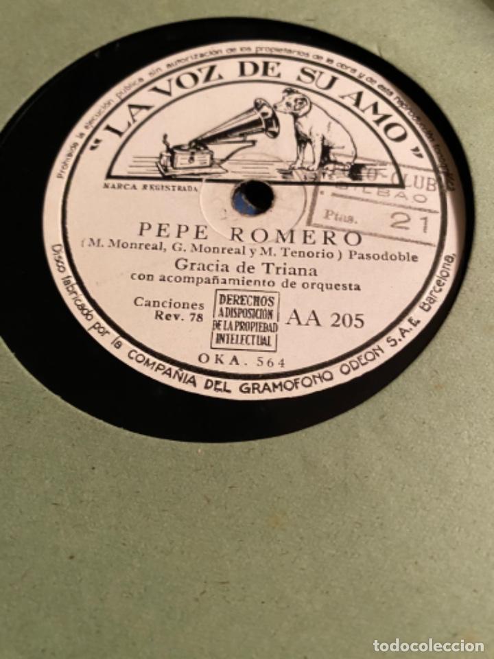 Discos de pizarra: GRACIA DE TRIANA PEPE ROMERO EL CABALLITO - Foto 1