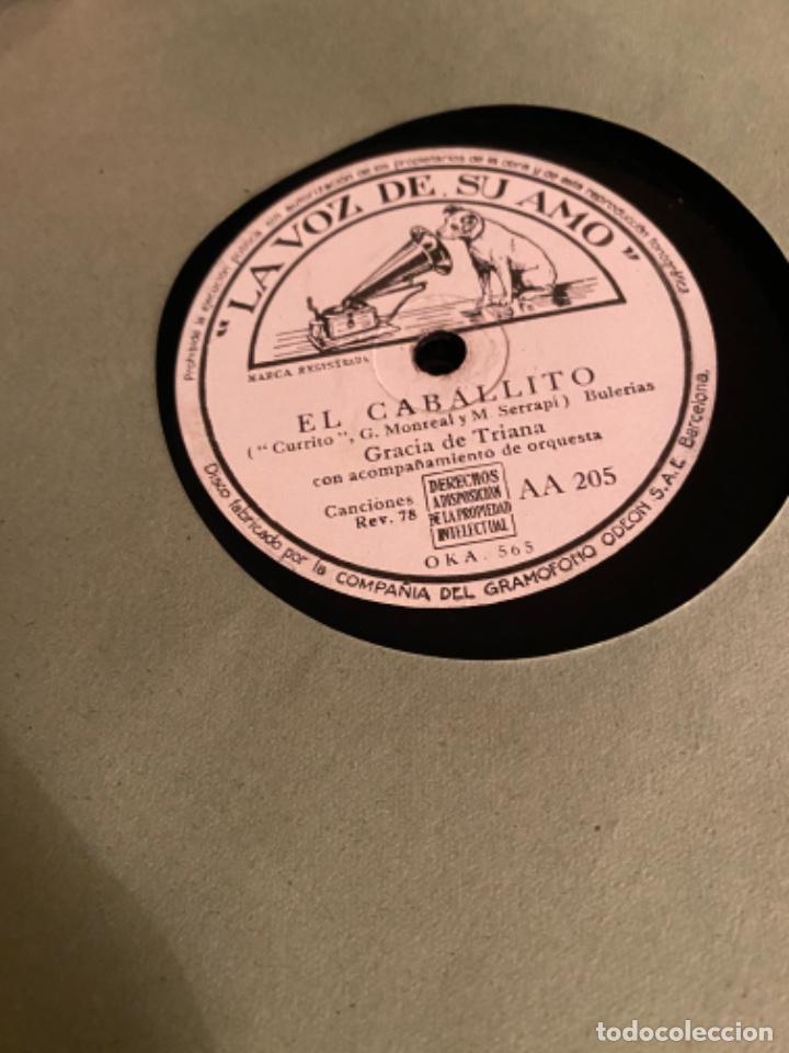 Discos de pizarra: GRACIA DE TRIANA PEPE ROMERO EL CABALLITO - Foto 2